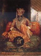 George Landseer His Highness Maharaja Tukoji II of Indore Sweden oil painting artist